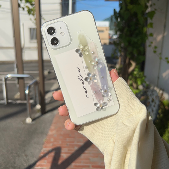 iPhone14シリーズ対応 花柄 flower おしゃれスマホケース iPhone13 全機種対応 iFace型対応 2枚目の画像