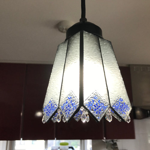 特価 3個組 シャンデリア風ステンドグラスペンダントライト シーリング