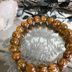 極上品】ルチルクォーツブレスレット ブレスレット 円と縁 by.TAMAKO