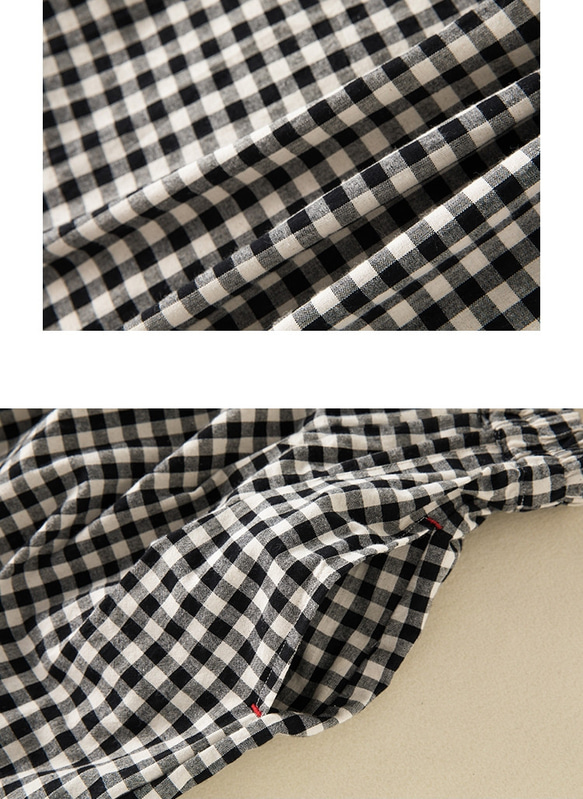 【受注製作】秋のお洒落新品 大人っぽ上品な綿麻スカート 4枚目の画像