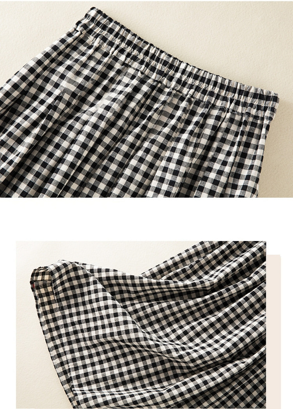【受注製作】秋のお洒落新品 大人っぽ上品な綿麻スカート 3枚目の画像