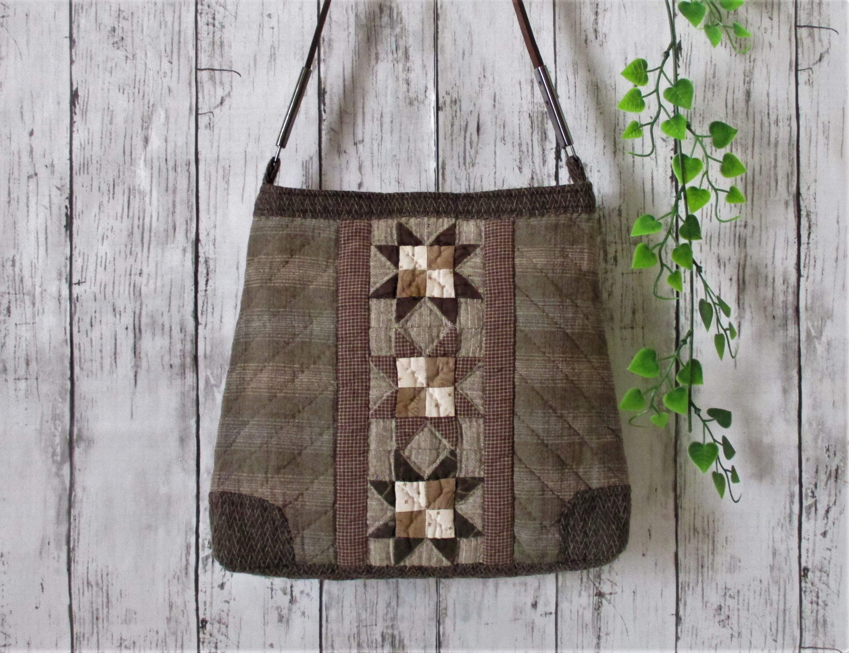 パッチワークバック星のパターンの2WAYバック