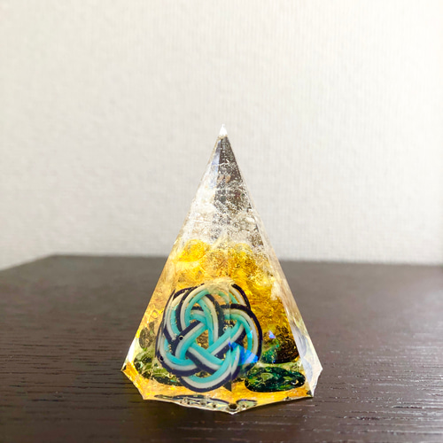 八角錐オルゴナイト【水晶・シトリン】着色無し その他インテリア雑貨