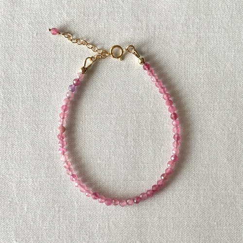 楽天市場】ピンクトルマリン ブレスレット 5.5mm 16.5cm
