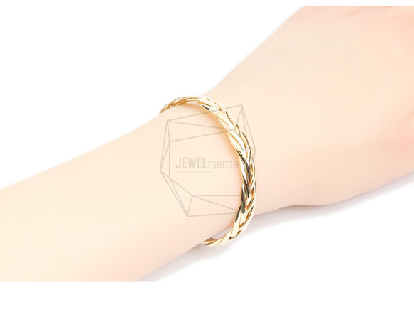 BRA-066-G【1個入り】バンドカフブレスレット,Band Cuff Bracelet 5枚目の画像