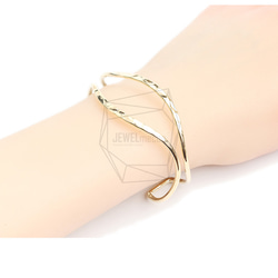 BRA-067-G【1個入り】バンドカフブレスレット,Band Cuff Bracelet 5枚目の画像