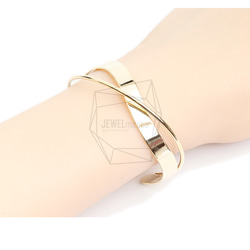 BRA-068-G【1個入り】バンドカフブレスレット,Band Cuff Bracelet 5枚目の画像