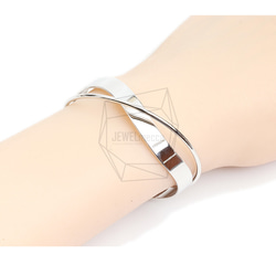 BRA-068-R【1個入り】バンドカフブレスレット,Band Cuff Bracelet 5枚目の画像