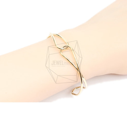 BRA-069-G【1個入り】バンドカフブレスレット,Band Cuff Bracelet 5枚目の画像