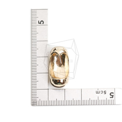 ERG-2143-G【2件】L形耳環，L形耳釘/12.4mm x 25mm 第5張的照片