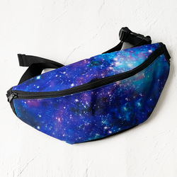 星空と共に出かけよう・星と銀河の宇宙柄 ショルダーバッグ / ボディ