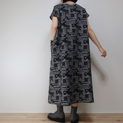 顯瘦寬鬆❣️法式連衣裙（送/圖案棉） 第9張的照片