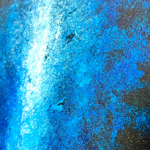 零071】絵画 宇宙 青 空 海 抽象画 原画 インテリア 絵画 零