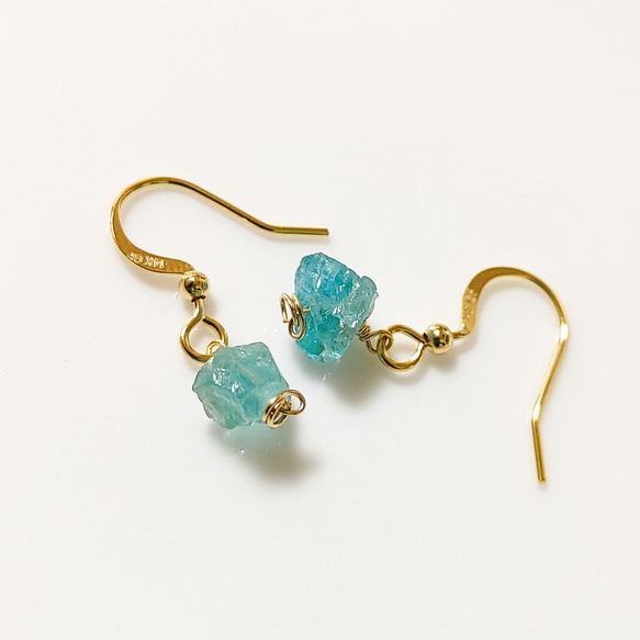 14kgf アパタイトのピアス 222＊14KGF＊アパタイトのピアス ピアス（フック・チェーン） 瑞聡1112