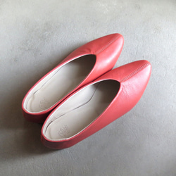 [優秀的皮膚混合！ 】火烈鳥粉紅真皮高跟鞋❄︎日本製❄︎ 第8張的照片