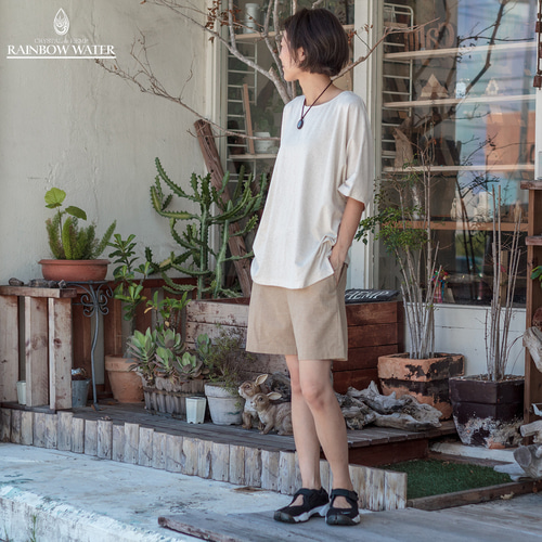 レディース ショートパンツ 【 ヘンプ リネン オーガニック