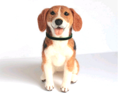 小さいけれどビーグル犬 羊毛フェルト 森で逢えたら 通販