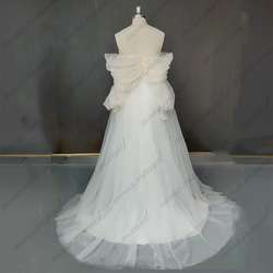 ヴィンテージ袖付きドレス ウェディングドレス 二次会 結婚式ドレス 450 5枚目の画像