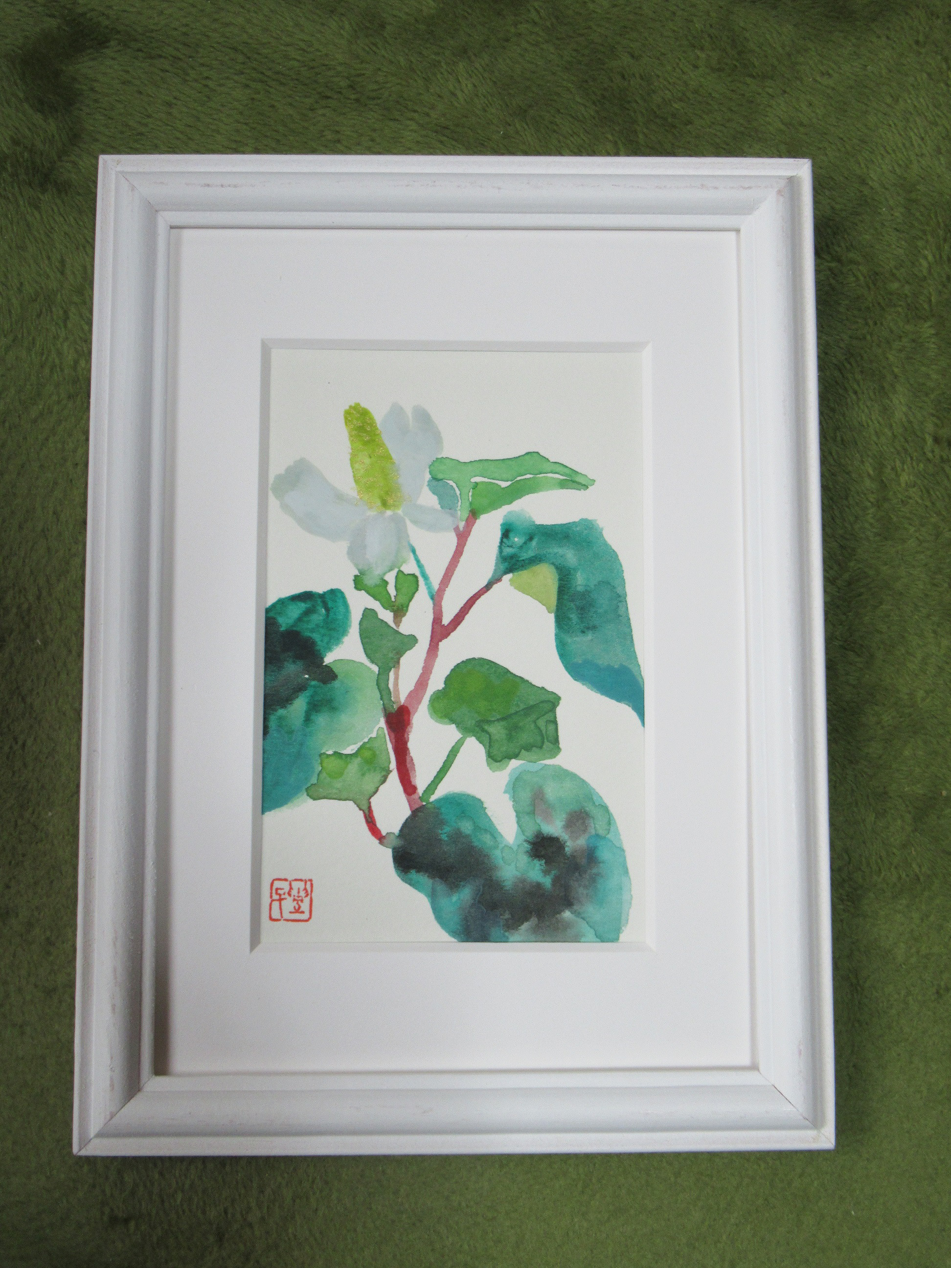 フランス美術界が認めた画家 沼尾雅代さんの『ドクダミの花』原画