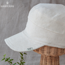 HEMP COTTON キャップ ② / NATURAL OFF WHITE 【 ヘンプコットン 】 9枚目の画像