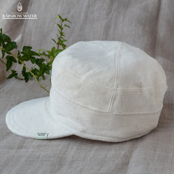 HEMP COTTON キャップ ② / NATURAL OFF WHITE 【 ヘンプコットン 】 2枚目の画像