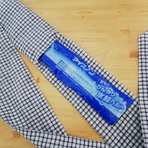 P-⑱　ネッククーラー　首もとひんやり氷結ベルト　カバー　ハンドメイド P-⑱ ネッククーラー 首もとひんやり氷結ベルト カバー
