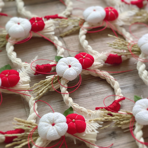 とむむ様♡ご確認用　開運♥️Luana♥️しめ縄ミニリース☆お正月飾り W✕G① シャンシャン様♡専用 開運♥️Luana♥️しめ縄ミニリース☆お正月飾り