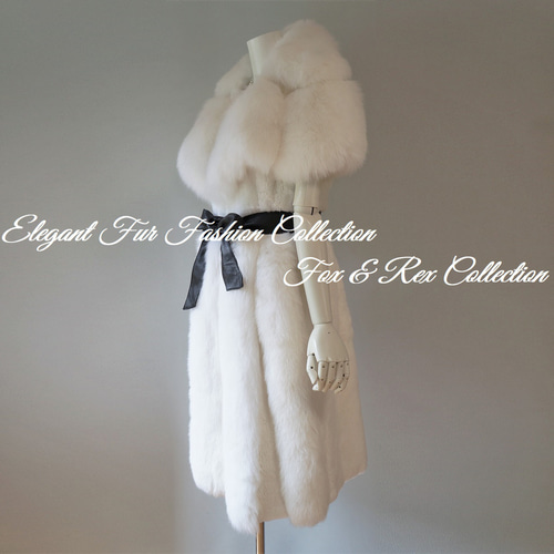 欧州プリンセスを思わせる☆優雅な毛皮ベスト 新作レッキス×フォックス