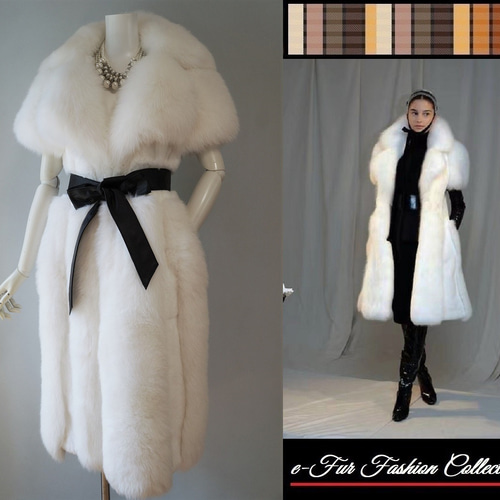 欧州プリンセスを思わせる☆優雅な毛皮ベスト 新作レッキス×フォックス