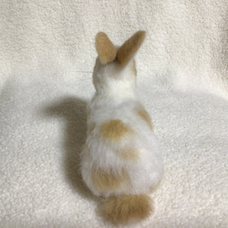 羊毛フェルト　うさぎ　ウサギ　薄茶色　ハンドメイド 9枚目の画像