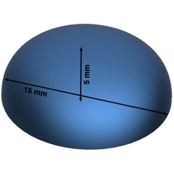 No.322 カボションB【シリコンモールド レジン モールド ドーム】 3枚目の画像
