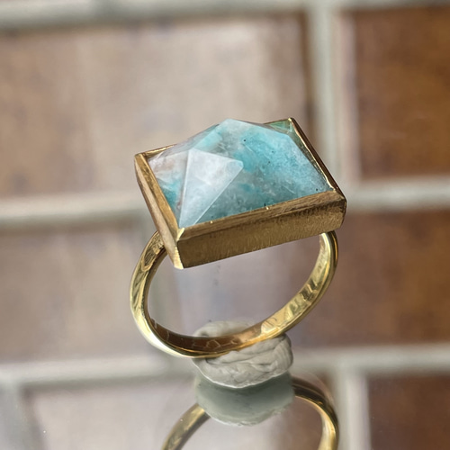 k様 アマゾナイト リング 16号 アマゾナイト リング – Fruitsjolie