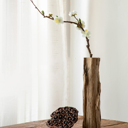 受注生産 職人手作り木製花瓶 インテリア 無垢材 ギフト 木工