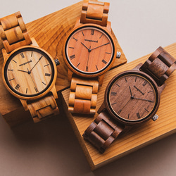 木製腕時計 SAKURA MUSUHI 腕時計 木の時計　春 14枚目の画像