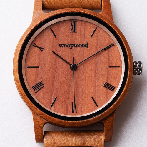 木製腕時計 SAKURA MUSUHI 腕時計 木の時計 春 腕時計 woopwood 通販