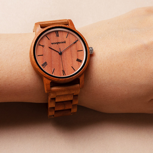 木製腕時計 SAKURA MUSUHI 腕時計 木の時計 春 腕時計 woopwood 通販