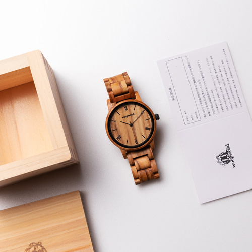 木製腕時計 OLIVE MUSUHI 腕時計 木の時計 プレゼントにおすすめ