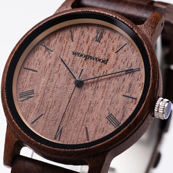 木製腕時計 KURUMI MUSUHI 腕時計 くるみ 天然木 6枚目の画像