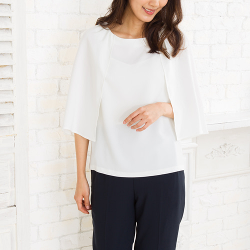 即納】日本製100% パンツにもスカートにも合わせられる 二の腕着痩せが  