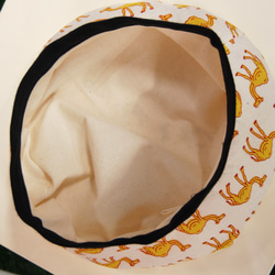 ラクダ柄　コットンベレー帽 8枚目の画像