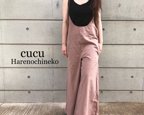 ぴのき　リネンサロペット e091eeebbbe2da61df18ad79a2c4c0