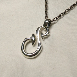 トライバル“S”フックペンダントトップ〜tribal“S”hook pendant top〜sv925 3枚目の画像