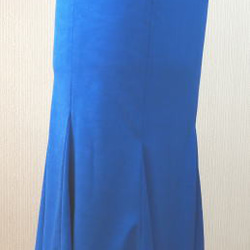 フラメンコ用スカートB（ブルー地） 2枚目の画像