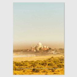 夕暮れのタージ・マハル: ゴールデンアワーに輝くインドの永遠の愛の記念碑 格言ポスター 6枚目の画像