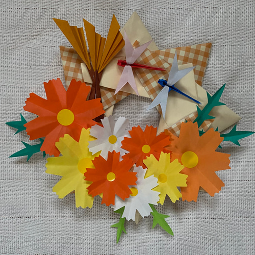 あずきくん様】横綱 折り紙リース 幼稚園 保育園 介護施設 正月 壁面