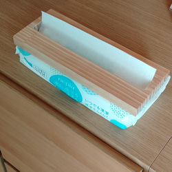 ペーパータオルケース 木目が素敵ペーパータオル押さえ 2枚目の画像