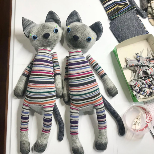 再販 》【シャムねこちゃん❗️】靴下ぬいぐるみ ぬいぐるみ art