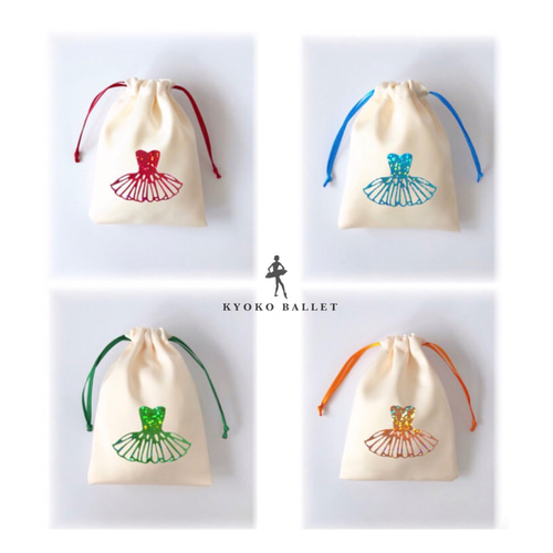 ワンママ様　お打ち合わせ用　バレエ　巾着袋 ワンママ様 お打ち合わせ用 バレエ 巾着袋