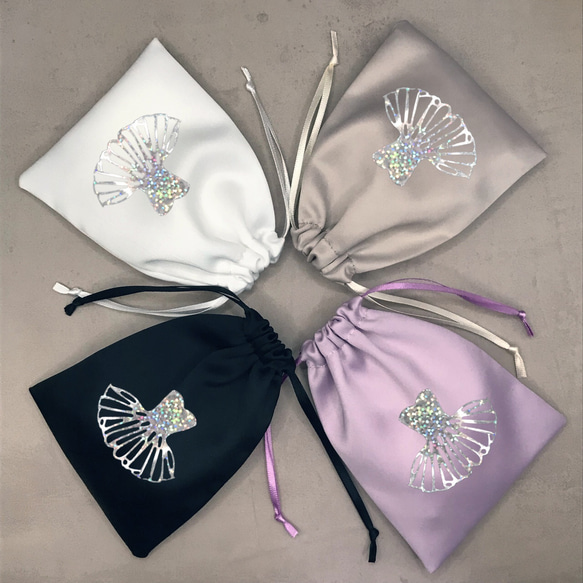 ワンママ様　お打ち合わせ用　バレエ　巾着袋 楽天市場】バレエ巾着 バレエレッスン お着替え入れ バレエ用品