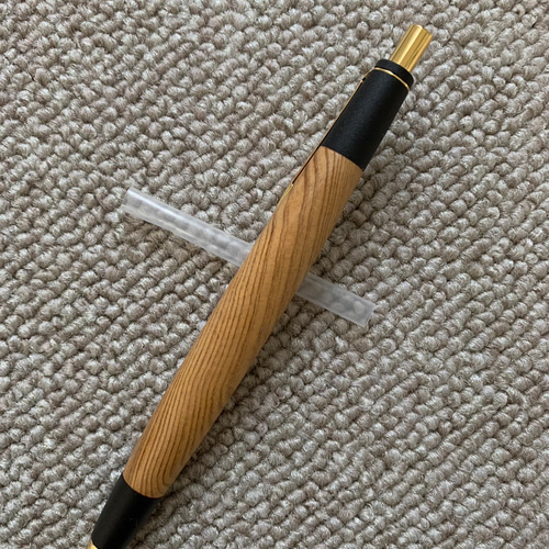 屋久杉 シャープペンシルorボールペン 木軸 ペン・筆記用具 キツツキ